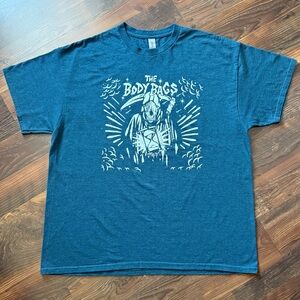 The Body Bags "Endless Ravenous" Album Cover T-Shirt - Heathered Teal- Size XL